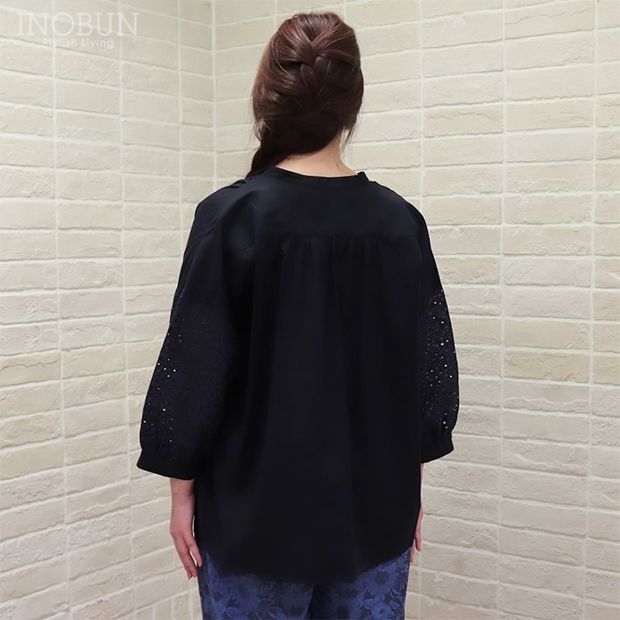 J.Sloane 七分袖 スキッパーシャツ ブラウス 60sローン