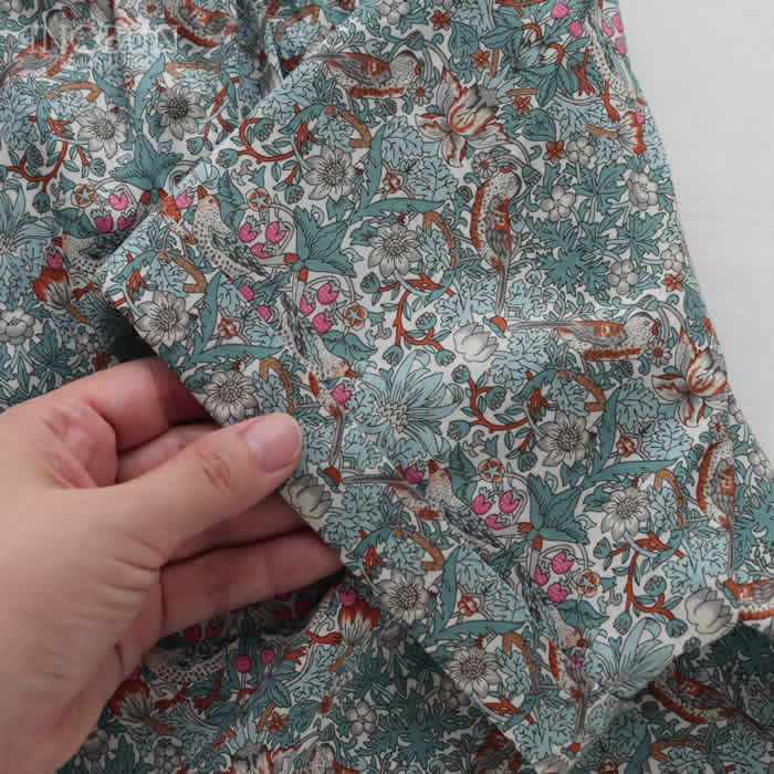 再入荷予定なし】J.Sloane リバティ 半袖 ギャザーレギュラーシャツ