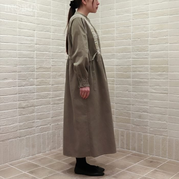 sosotto 細コール×LIBERTY リバティ ビブヨークワンピース Wiltshire