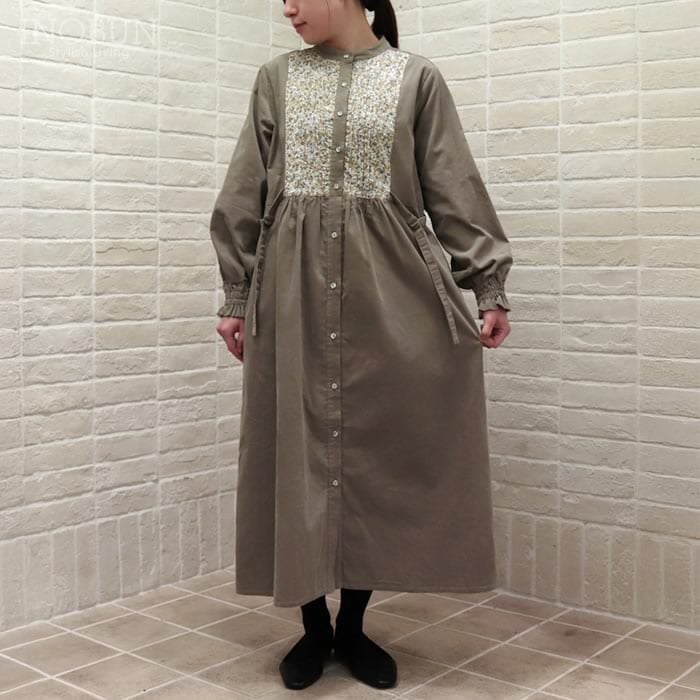 sosotto 細コール×LIBERTY リバティ ビブヨークワンピース Wiltshire