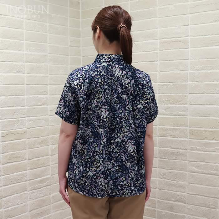 美品 ジェイスローアン ブラウス シャツ リバティ 再入荷予定なし】J.Sloane リバティ 半袖 ギャザーレギュラー