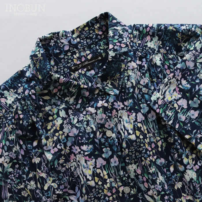 再入荷予定なし】J.Sloane リバティ 半袖 ギャザーレギュラー