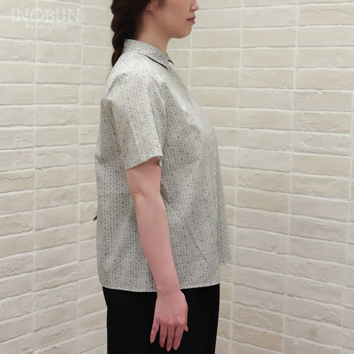 再入荷予定なし】J.Sloane リバティ 半袖 レギュラーカラー