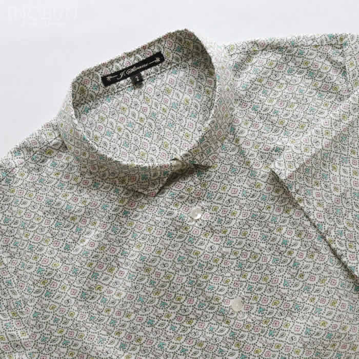 再入荷予定なし】J.Sloane リバティ 半袖 レギュラーカラー