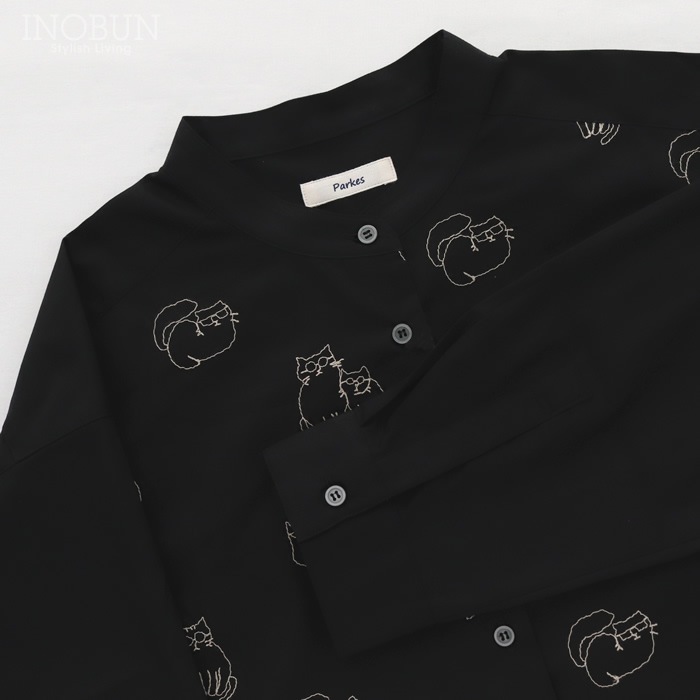 RRL スタジャン 猫刺繍 ブラック（M) Mサイズ]富士虎柄刺繍