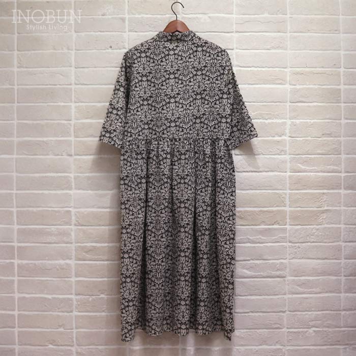 sosotto リバティ イーストボーンローン 前開きチビ衿ピンタック