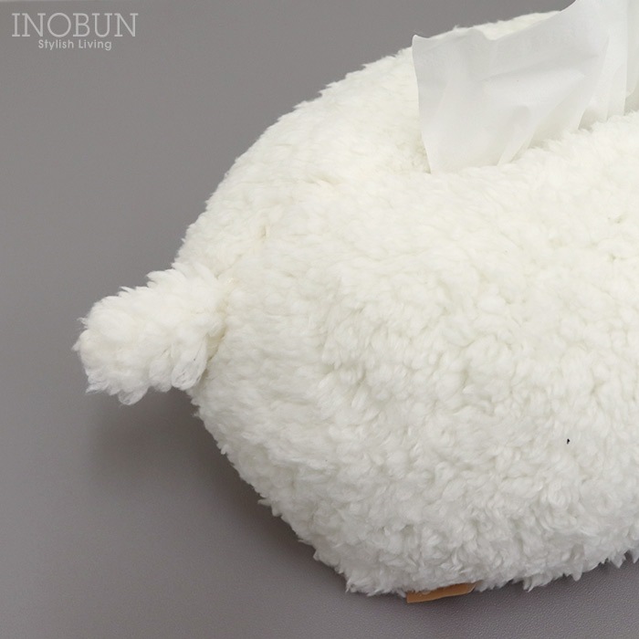 ティッシュボックスカバー fluffy sheep13 アイボリー INOBUN