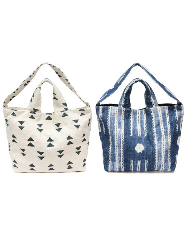 20％OFF】デジタルプリント手提2Wayバッグ 泥染柄（2カラー）｜KANKAN