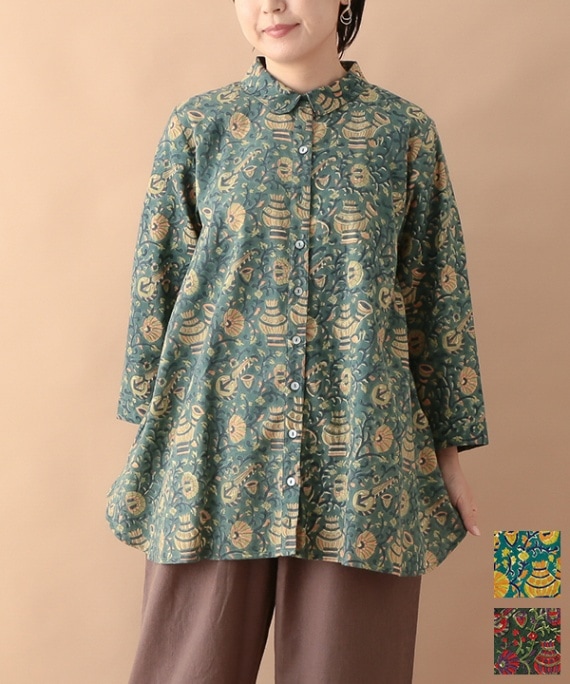 再入荷【30％OFF】各色1点限り/綿麻シタール＆タブラブロック
