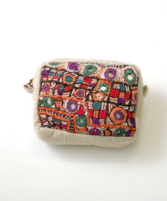 ヴィンテージ刺繍スクエアポーチL｜KANKAN ONLINE SHOP【公式】