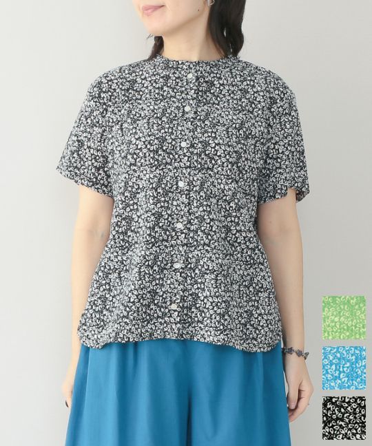 リーフプリントブラウス 楽天市場】【SALE／40%OFF】◇リーフプリントブラウス