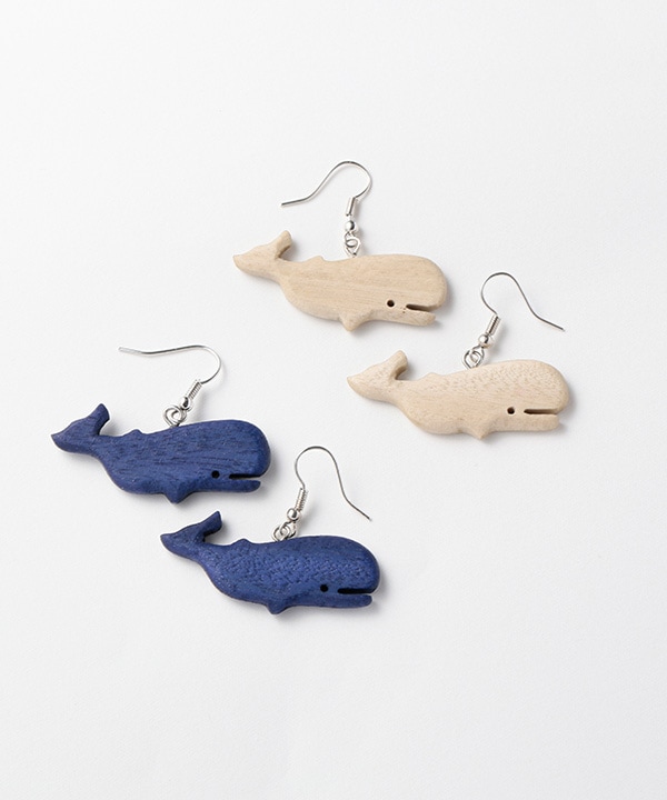 30％OFF】ウッド くじら フック ピアス｜KANKAN ONLINE SHOP【公式】
