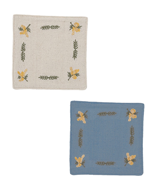 新品! 定価８万! MY SLEEPING GYPSY 刺繍 麻素材 コットン素材 ミモザ刺繍 コースター｜KANKAN ONLINE SHOP【公式】