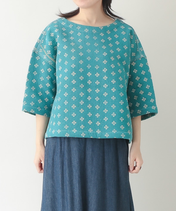 ラリーキルトプルオーバー（ブルー）｜KANKAN ONLINE SHOP【公式】