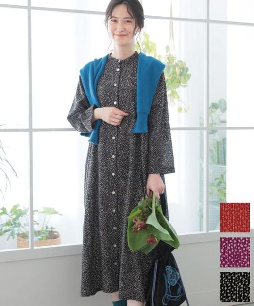 ワンピース andmary Franka cotton dress ANDMARY】Franka cotton dress
