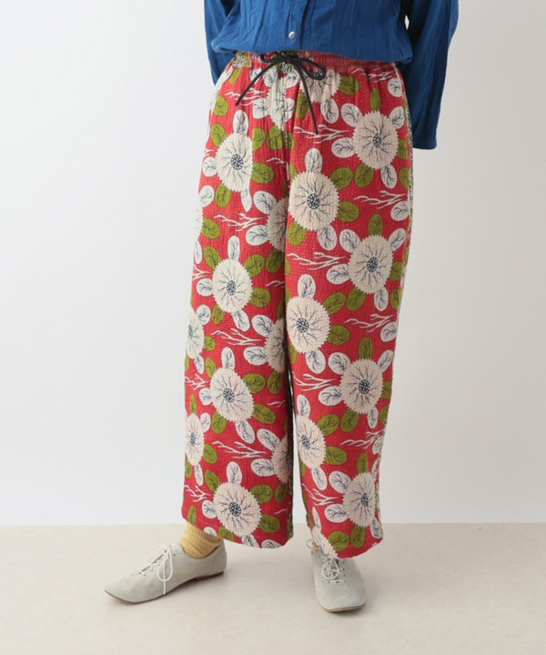 ラリーキルト イージーパンツ（レッド）｜KANKAN ONLINE SHOP【公式】