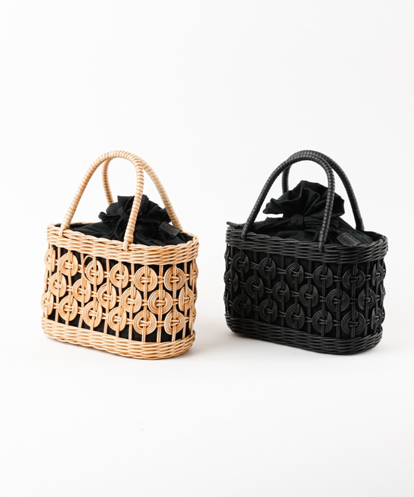 ラタンサークル編横長バッグ｜KANKAN ONLINE SHOP【公式】