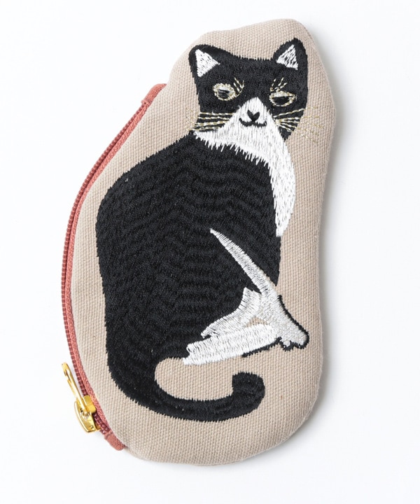 刺繍ポーチ ：ネコ｜KANKAN ONLINE SHOP【公式】