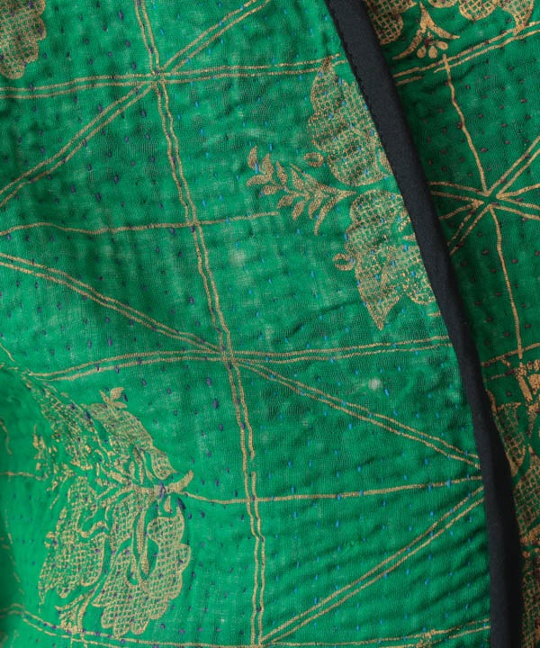 め*ん様 ヴィンテージ　ラリーキルト　グリーンブラウン め*ん様 ヴィンテージ ラリーキルト グリーンブラウン め*ん様