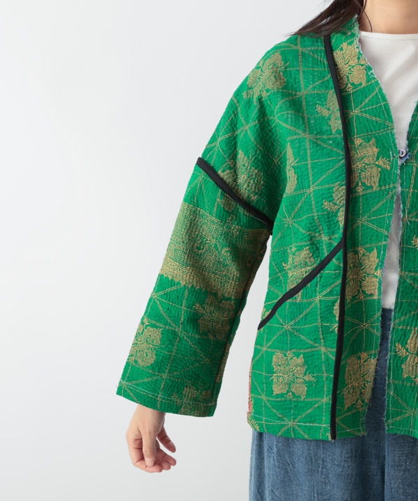 ラリーキルトパイピングジャケット （グリーン）｜KANKAN ONLINE SHOP