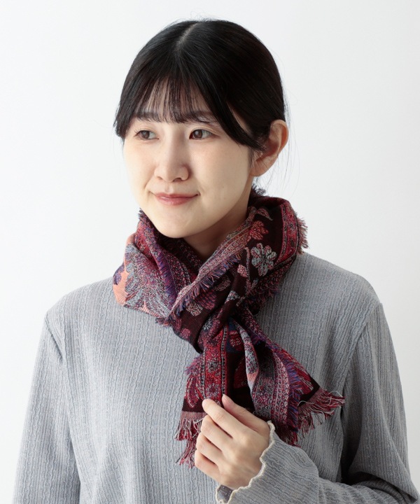 花柄ジャガードショール｜KANKAN ONLINE SHOP【公式】