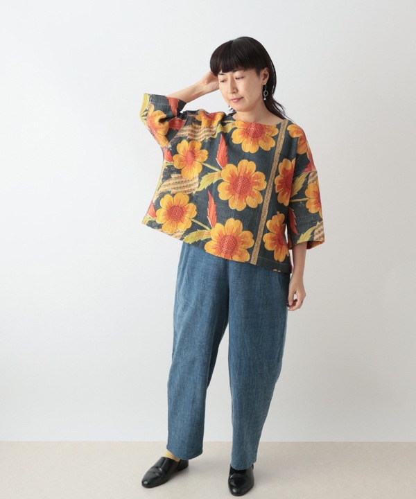 pira インドラリーキルト zakuchiku プルオーバー pira インドラリーキルト zakuchiku プルオーバー pira インド