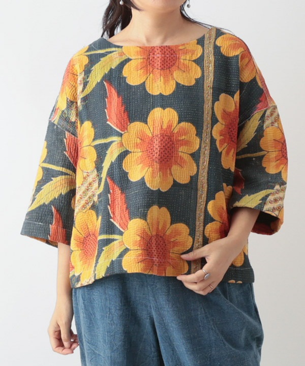 ラリーキルトプルオーバー（オレンジ）｜KANKAN ONLINE SHOP【公式】