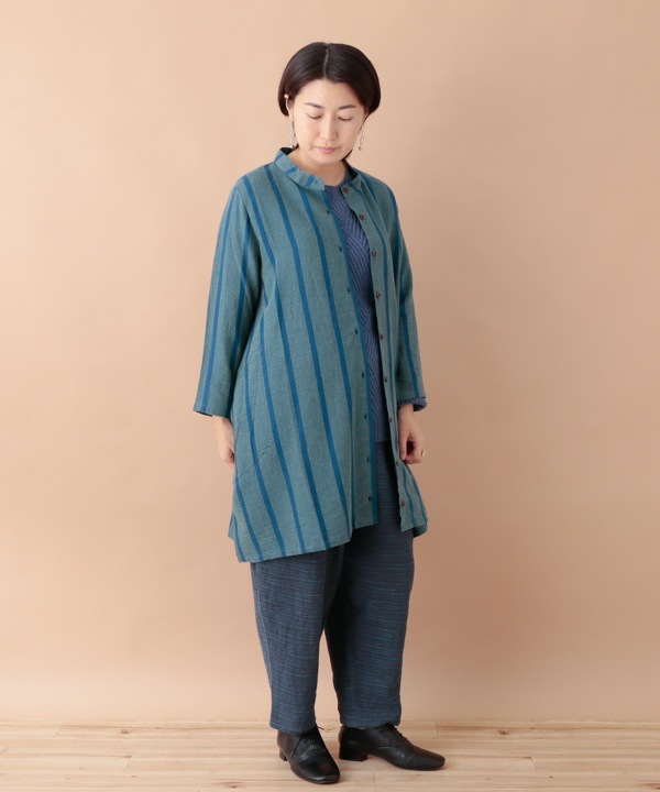 50%OFF】ちぢれストライプドビー シャツドレス｜KANKAN ONLINE SHOP