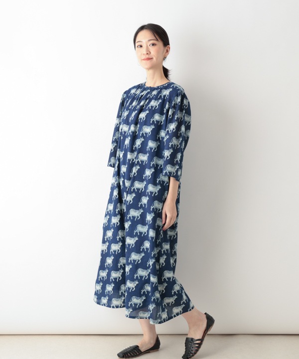 願いを届けるナンディ・ダブプリントギャザーワンピース｜KANKAN