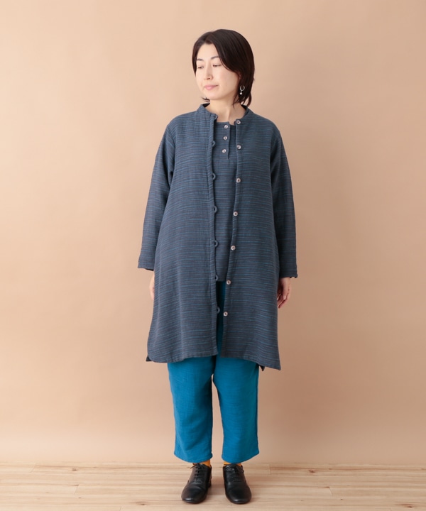 50％OFF】khadi風mixスラブコットン ロングカーディガン｜KANKAN