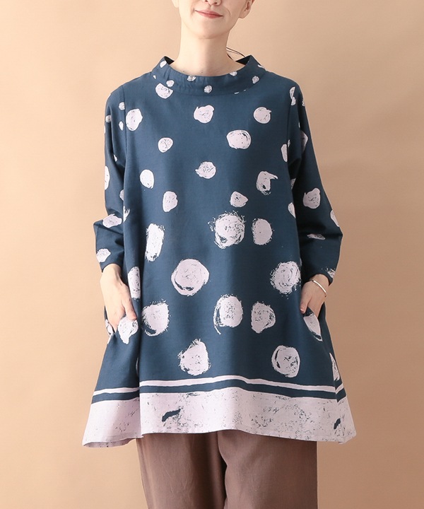 50%OFF】降り注ぐdotプリントチュニック｜KANKAN ONLINE SHOP【公式】