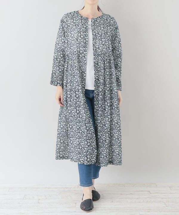 ZIMMERMANN ガーゼ ワンピース ティアード フローラルプリント 再入荷/ブルー、イエロー各1点限り】フローラルプリントダブル