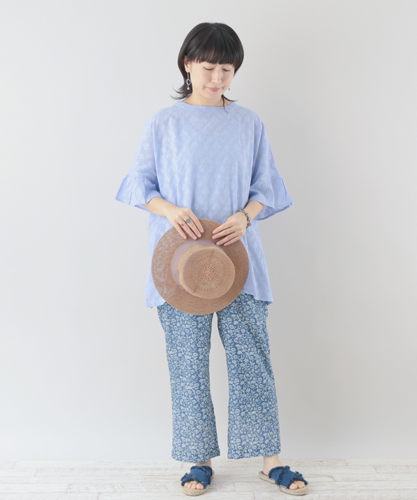 フローラルプリントダブルガーゼパンツ｜KANKAN ONLINE SHOP【公式】