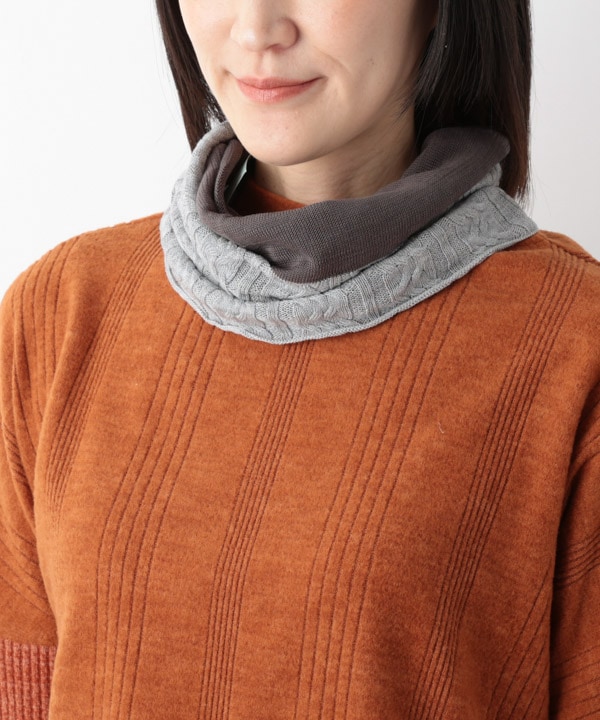 シルク混ツートンカラースヌード｜KANKAN ONLINE SHOP【公式】