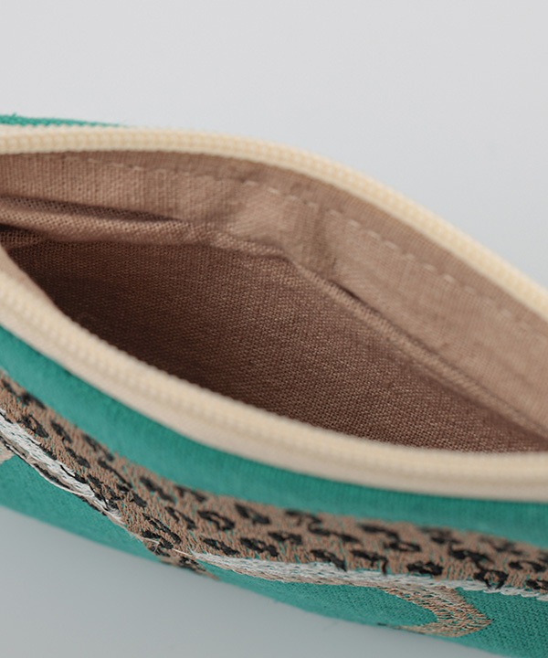 刺繍ポーチ ：レオパード｜KANKAN ONLINE SHOP【公式】