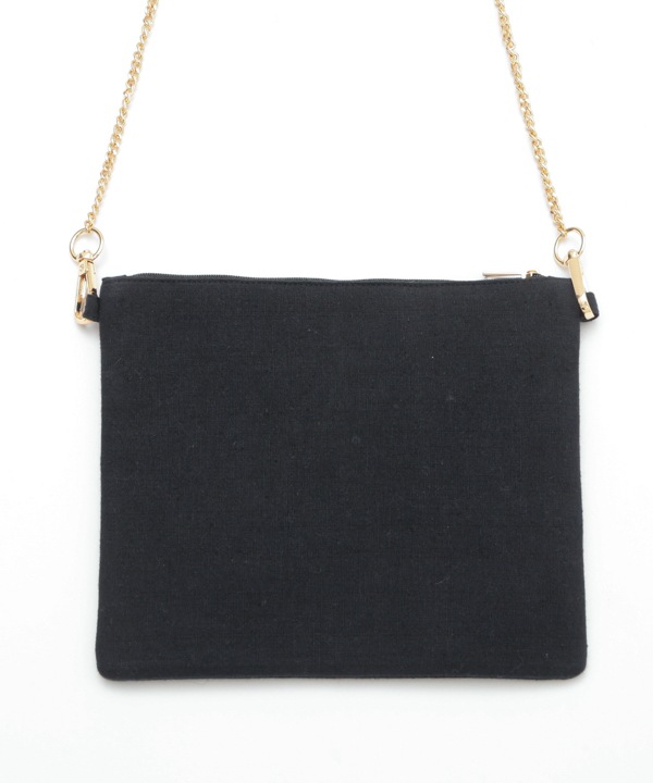 モノトーン花刺繍 ポシェット｜KANKAN ONLINE SHOP【公式】