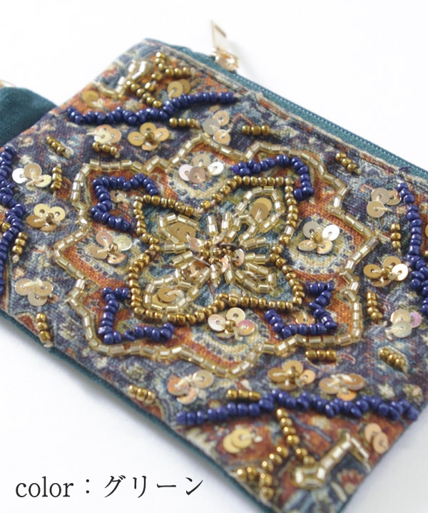 ビーズ刺繍のがま口 - PERLINA9'S GALLERY | minne 国内最大級の