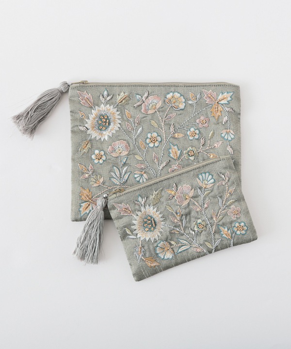 ビーズ刺繍ポーチL｜KANKAN ONLINE SHOP【公式】