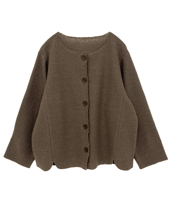 40％OFF】ほっこり縮絨ウールカーディガン｜KANKAN ONLINE SHOP【公式】