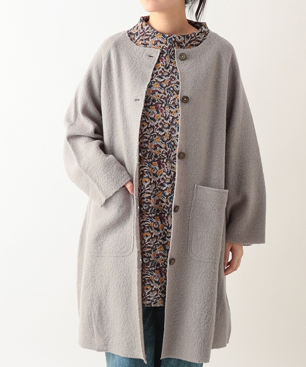 40％OFF】ほっこり縮絨ウールコクーンコート｜KANKAN ONLINE SHOP【公式】