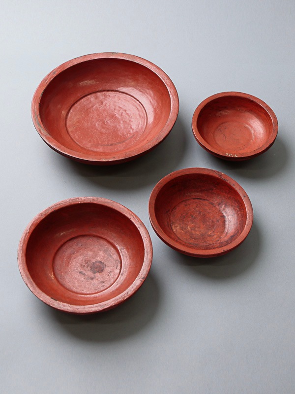 茶道具 朱漆 蒟醤（キンマ） ミャンマー漆器 ビルマ 籃胎漆器 香合 棗