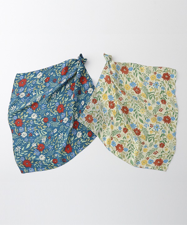 シルク100％ 花柄スカーフ｜KANKAN ONLINE SHOP【公式】