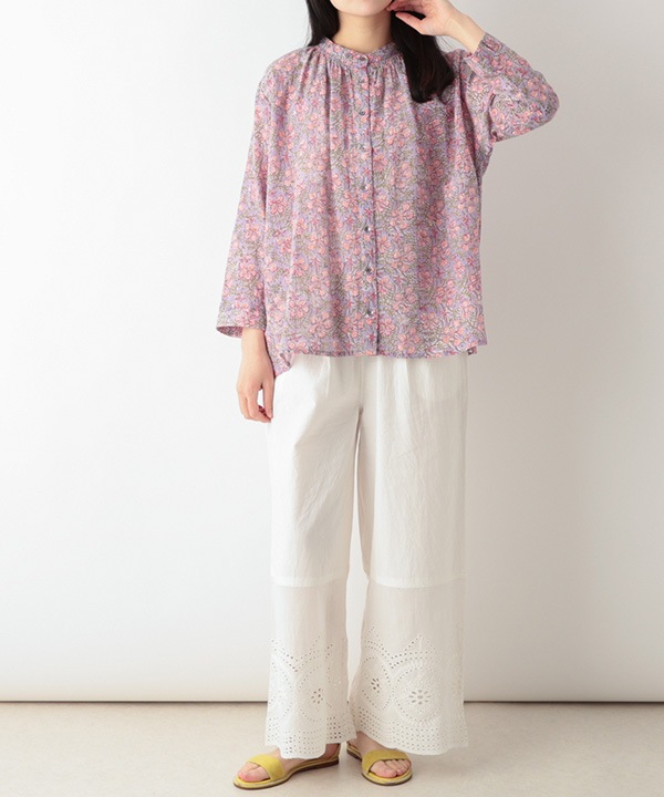 縁がかわいい刺繍コットンパンツ｜KANKAN ONLINE SHOP【公式】