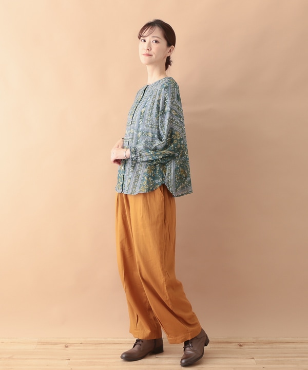 再入荷【40％OFF】ブラック1点限り/バンダナプリントコットンW