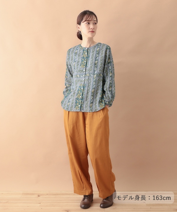 再入荷【40％OFF】ブラック1点限り/バンダナプリントコットンW
