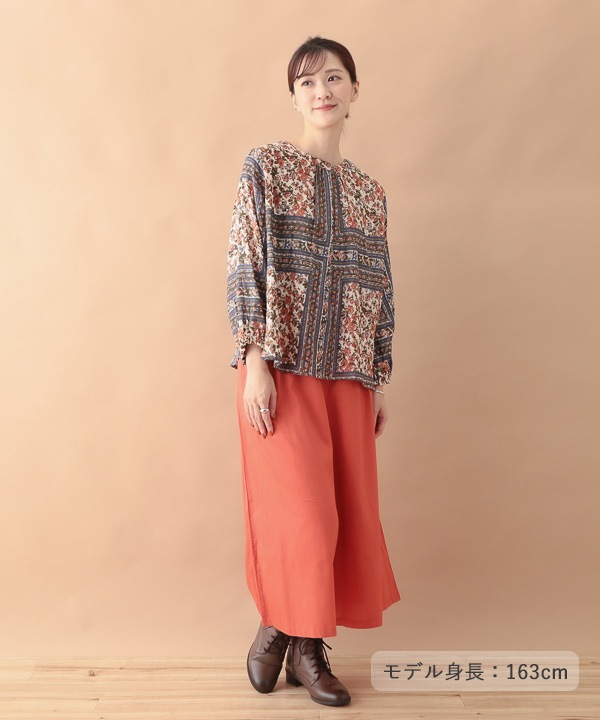 再入荷【40％OFF】ブラック1点限り/バンダナプリントコットンW