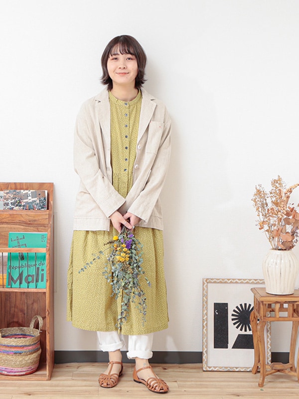 ワンウォッシュリネン ジャケット（3カラー）｜KANKAN ONLINE SHOP【公式】