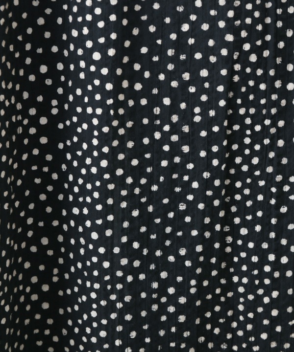 20%OFF】ランダムドットプリントサッカーシャツワンピース｜KANKAN