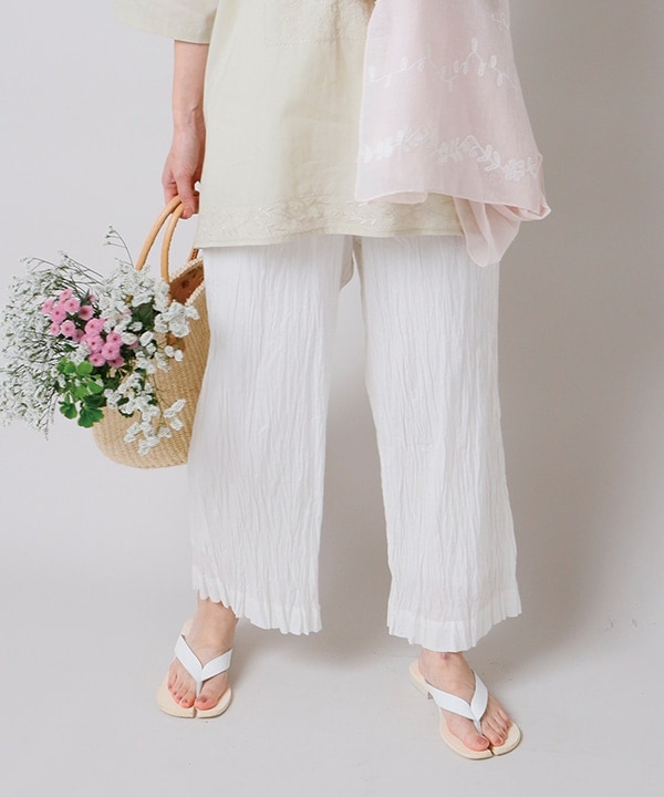 コットンクリンクルパンツ｜KANKAN ONLINE SHOP【公式】