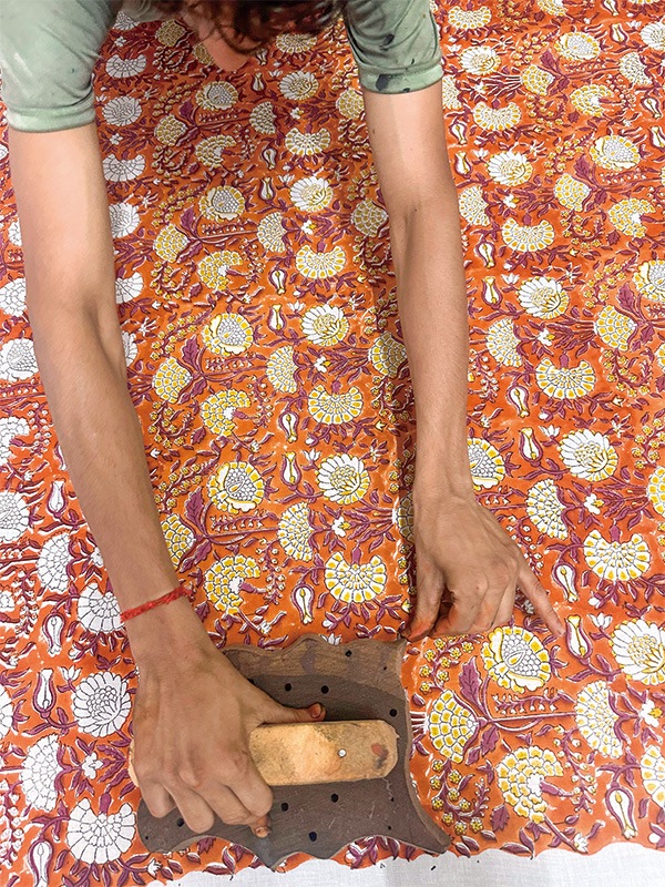 50％OFF】ブロックプリントコットンコート｜KANKAN ONLINE SHOP【公式】 